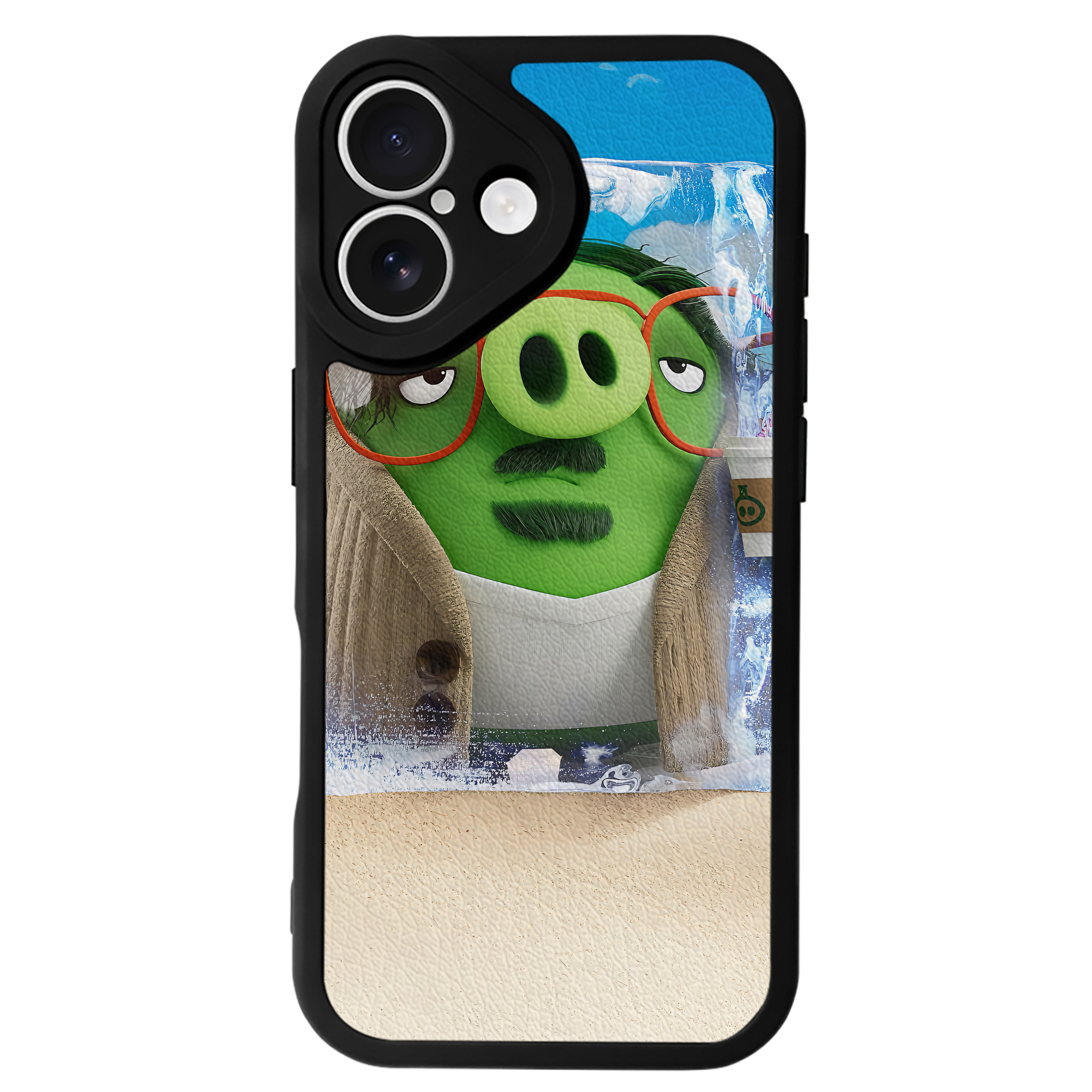 （画像用） Angry Birds アングリーバード 【iPhone 16シリーズ対応】シリコンスマホケース（レザー調） 材質：シリコン